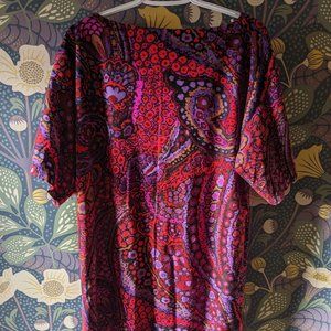 Paisley Shift Dress - Size XL
